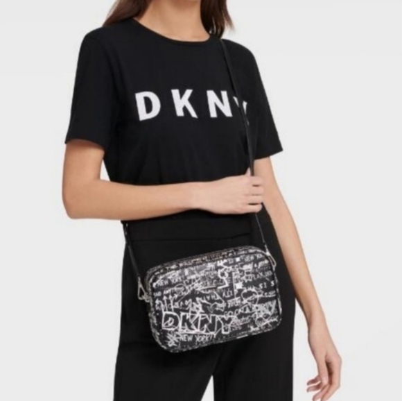 DKNYC Bags Nwt Dkny Ny Erin Graffiti Leather Crossbody Bag Poshmark